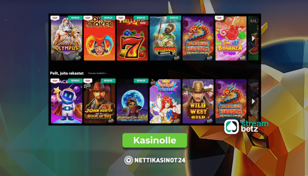 streambetz pelivalikoima