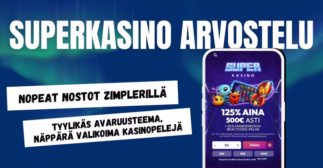 Superkasino arvostelu ja kokemuksia.
