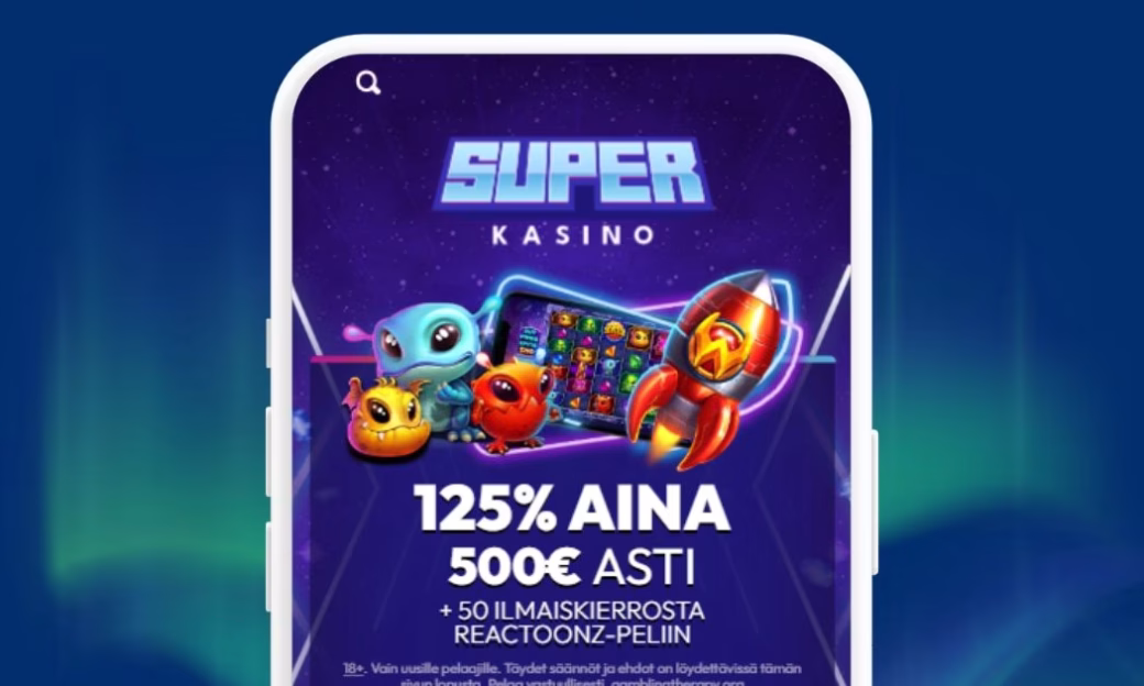 Lunasta Superkasino bonus Zimpler talletuksella.