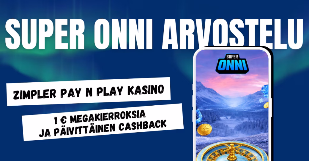 SuperOnni Casinolta megakierroksia ja päivittäinen cahback.