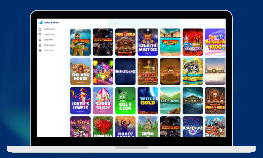 Taika Spinni Casinolta löytyvät kaikki suosituimmat kolikkopelit.