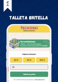 Talleta Britella Talleta haluamasi summa Britella