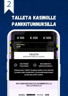 Talleta verkkopankkitunnuksilla