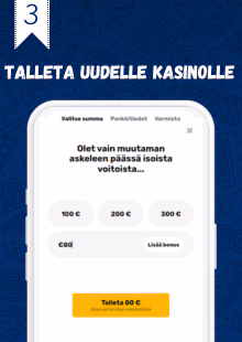 Tee talletus uudelle nettikasinolle.