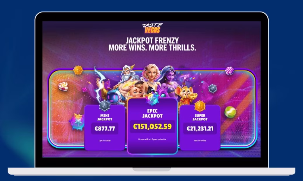 TasteVegas Casinolta parhaat ja suurimmat jackpot-pelit.