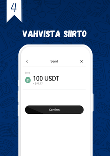 Vahvista siirtosi kryptolompakossa ja aloita pelit.