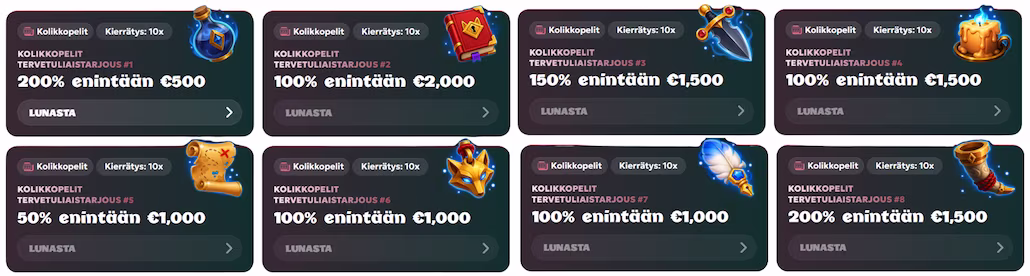 Tether kasinot voivat jakaa bonuksia usealle talletukselle.