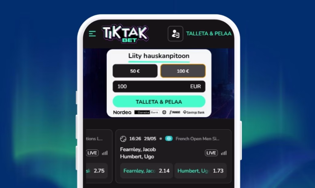 TikTakBet pikatalletukset Zimplerillä