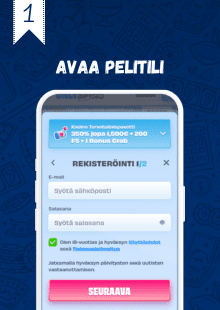 Rekisteröidy kasinolle.
