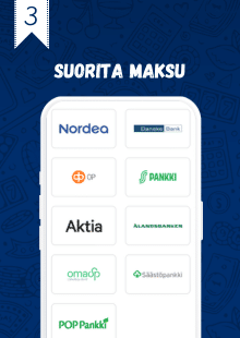 Vahvista maksu ohjeiden mukaan.