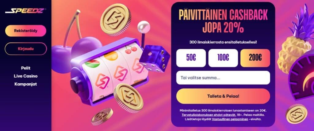 Speedz Casino on Trumo pikakasino