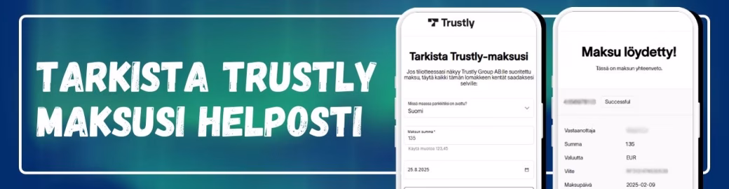 Tarkista Trustly maksusi helposti Trustlyn tarjoaman työkalun avulla.