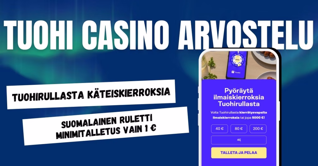 Tuohi Casinolta onnenpyörästä riihikuivaa käteistä