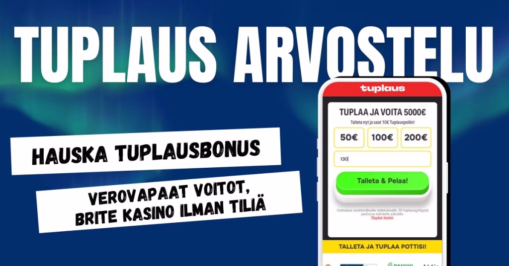 Tuplaus Casino arvostelu ja kokemuksia