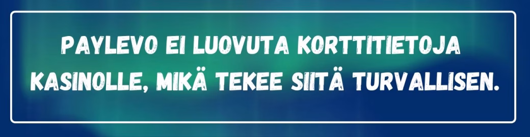 Paylevo on turvallinen maksutapa
