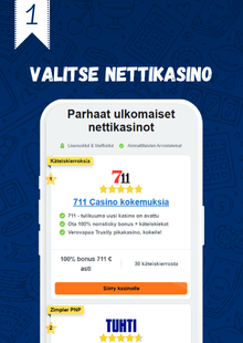 Valitse ulkomainen casino listalta.
