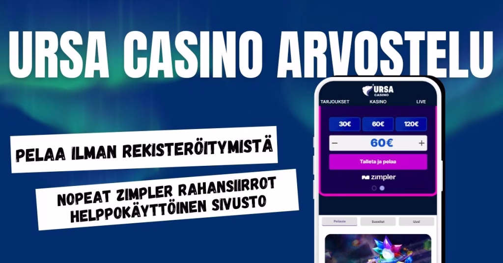 Ursa Kasino arvostelu ja kokemuksia