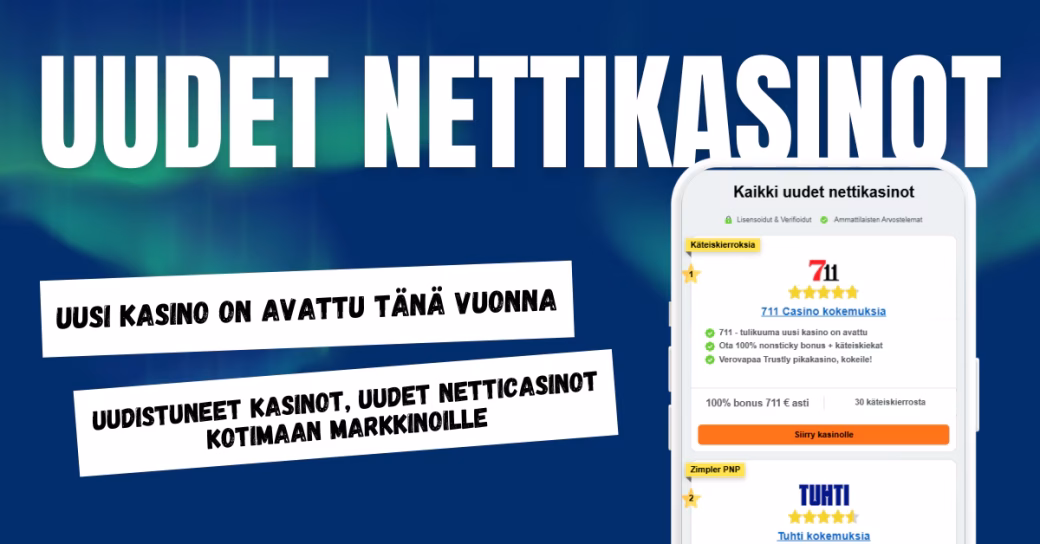 Uudet kasinot on avattu tänä vuonna.