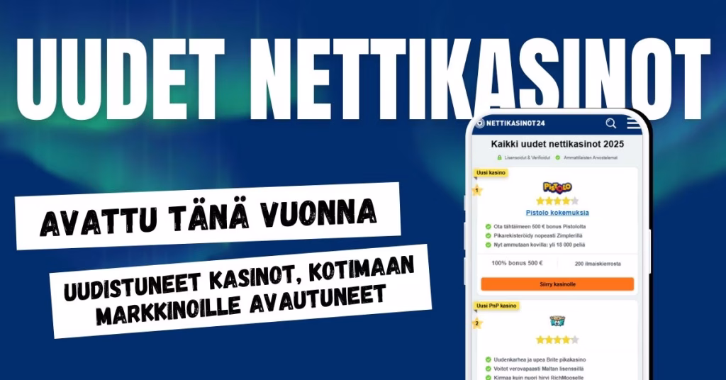 Uudet kasinot on avattu tänä vuonna.