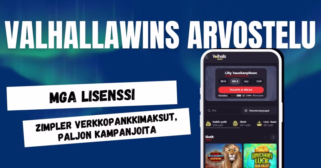 ValhallaWins Casino arvostelu ja kokemuksia