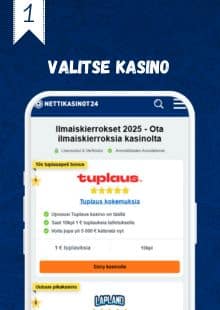 Valitse ilmaiskierroskasino