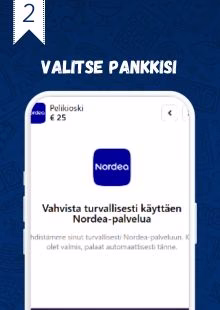 Valitse pankkisi Valitse pankkisi mistä teet talletuksen