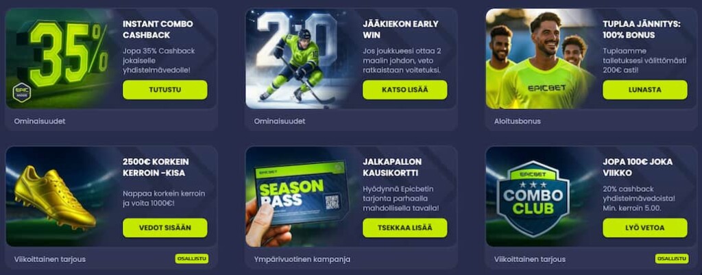 Vedonlyöntisivuston etuja ja tarjouksia.