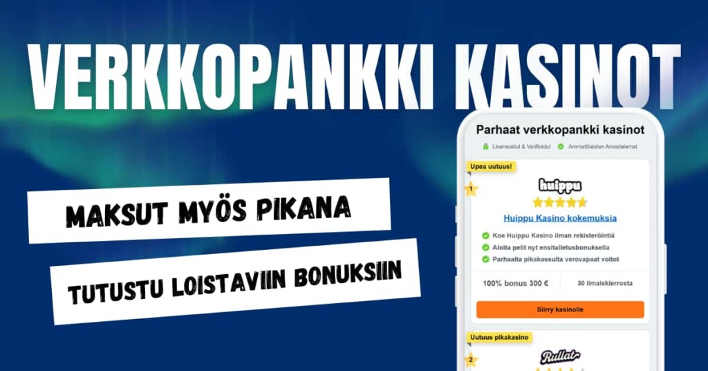 Verkkopankki kasinot.