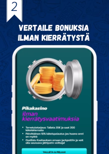 Vertaile bonuksia ilman kierrätystä
