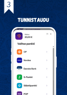 Tunnistaudu verkkopankkitunnuksillasi.