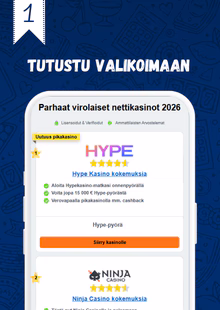 Tutustu listaamiimme virolaisiin nettikasinoihin.