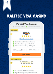 Valitse Visa casino.