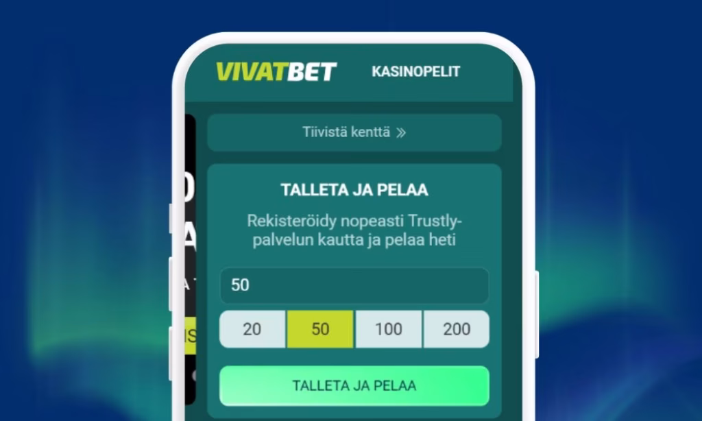 VivatBet nopeat Trustly talletukset