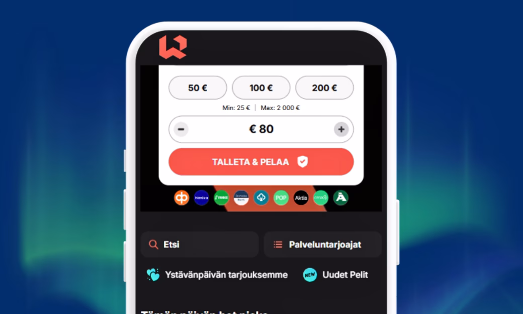 Wettson talletus verkkopankkitunnuksin Trumon välityksellä.