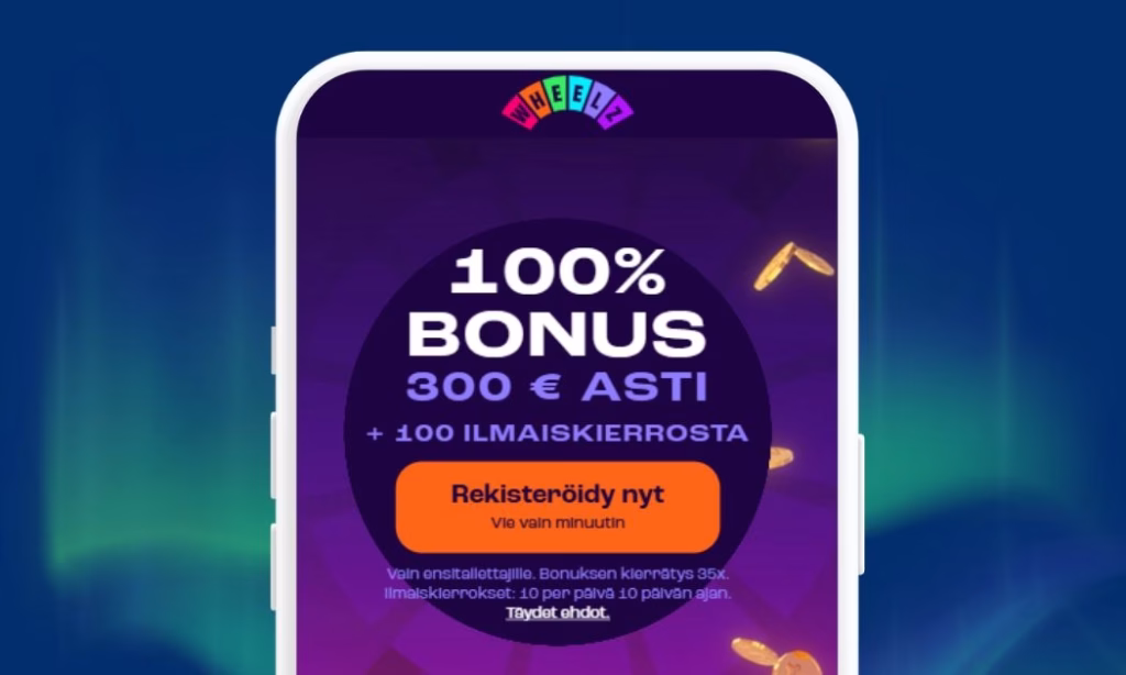 Wheelz Casino rekisteröityminen