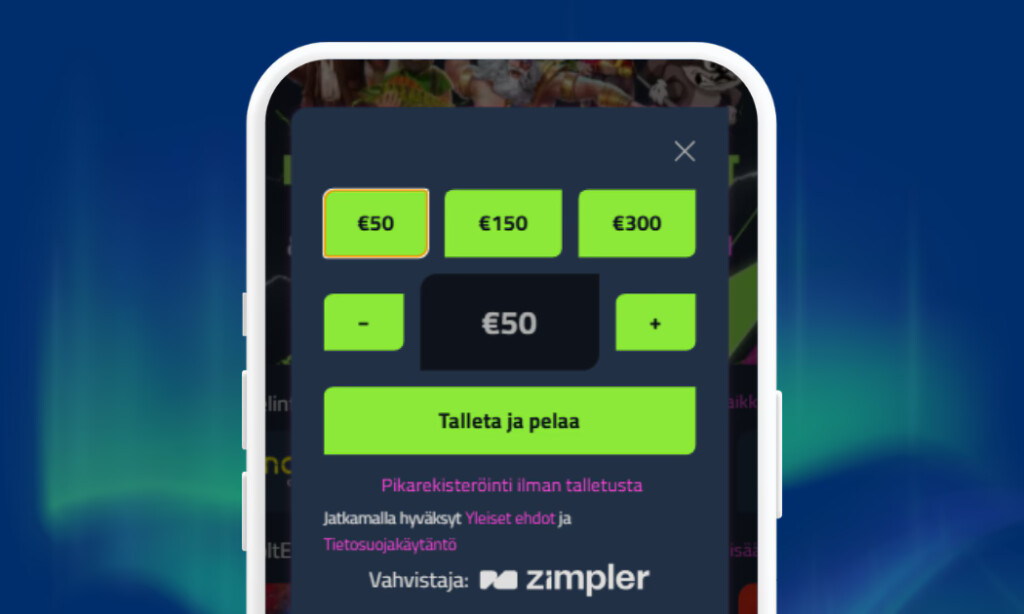 WikiBet nopeat talletukset Zimplerillä.
