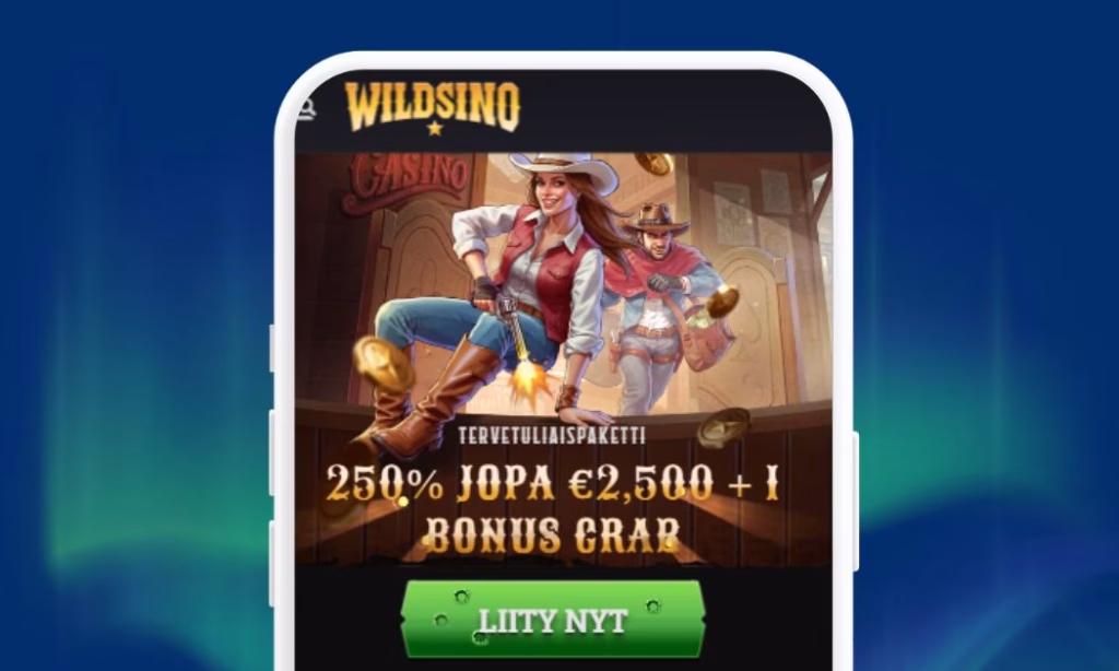 Wildsino Casinolle rekisteröidään ensiksi pelitili