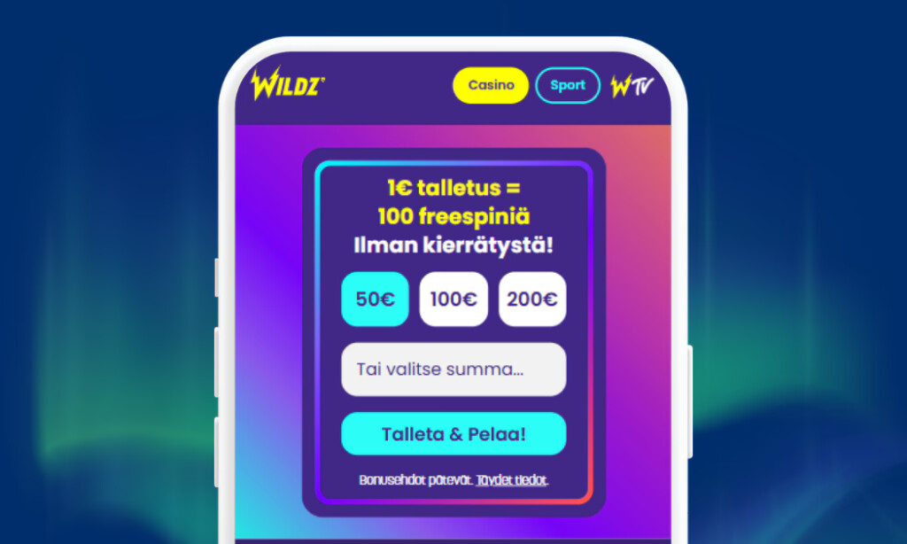 Wildzille talletat pikana Trustlyn välityksellä.