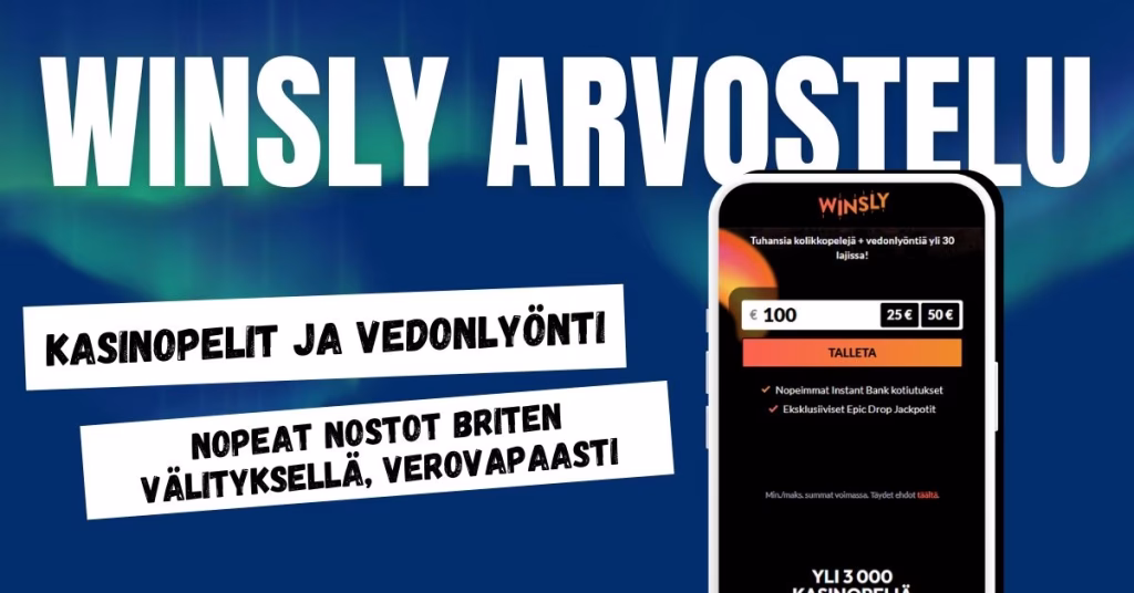 Winsly Casino arvostelu ja kokemuksia