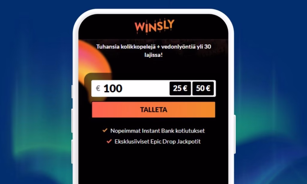 Winsly Casino talletukset Britella