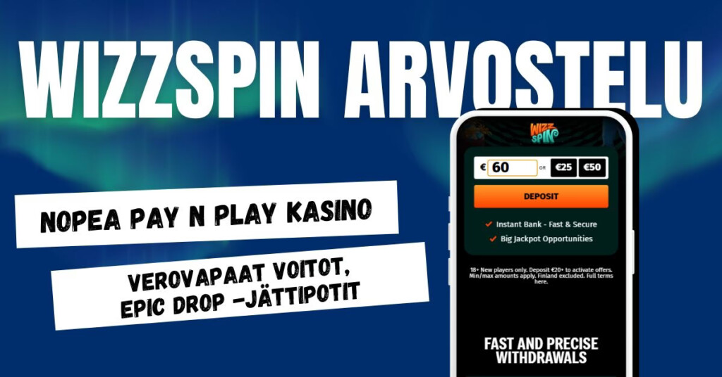 Wizz Spin nopea pikakasino, verovapailla voitoilla ja jackpoteilla