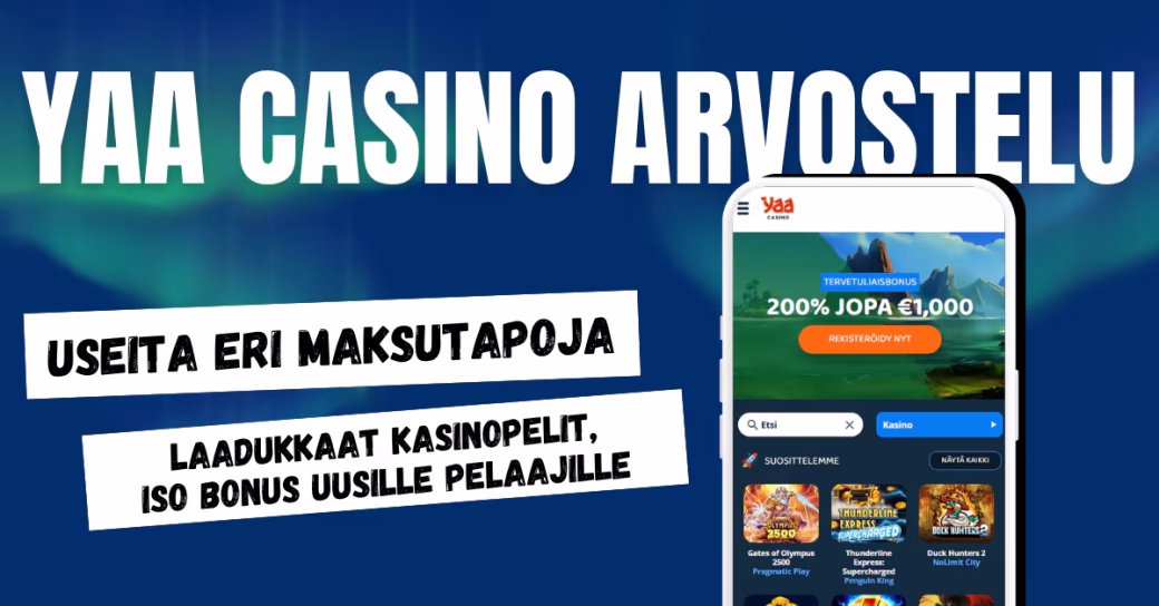 Yaa Casino arvostelu ja kokemuksia.