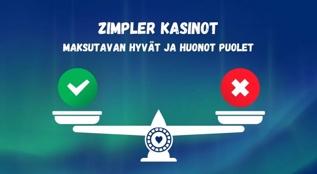Zimpler kasinot plussat ja miinukset